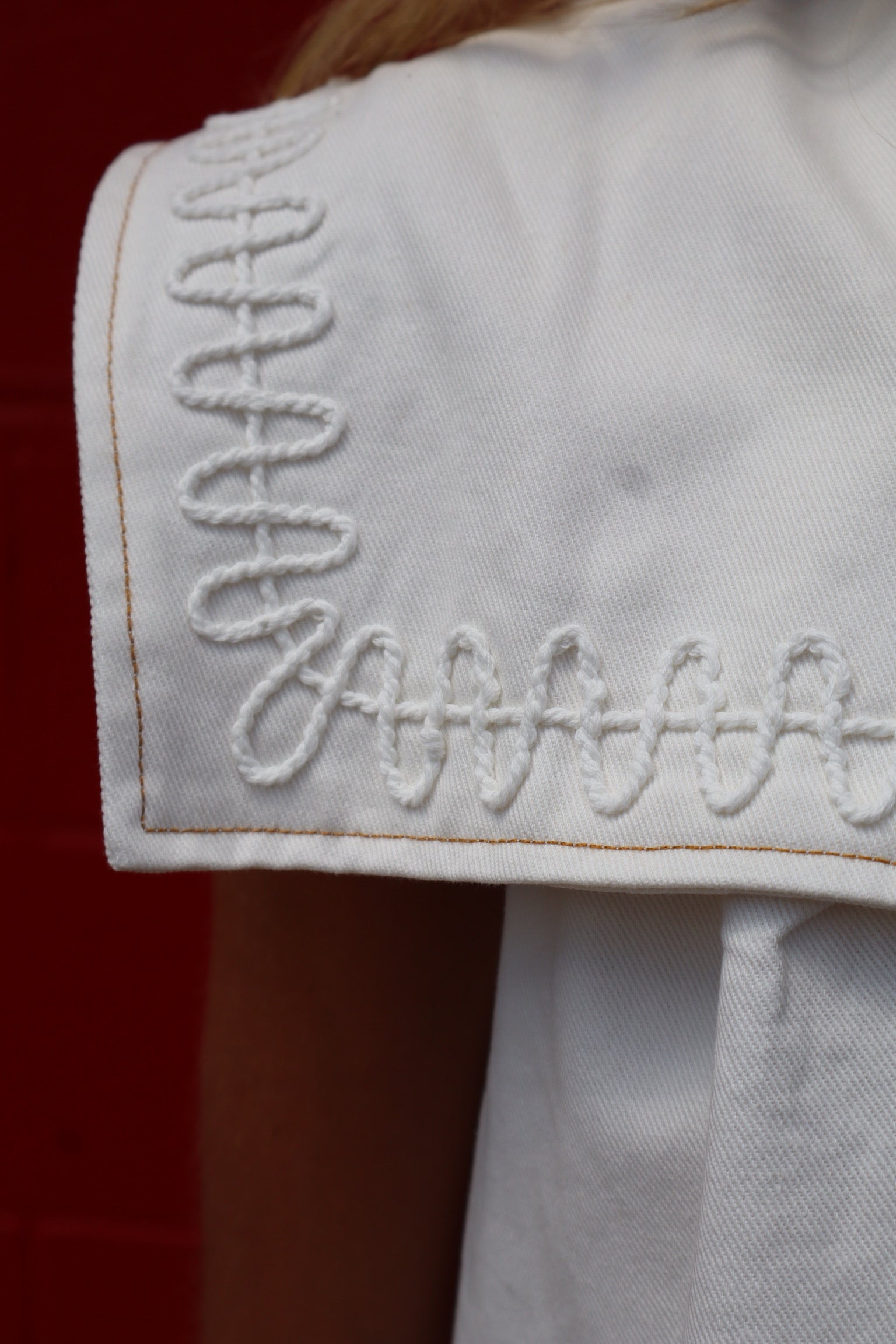 MARI ANN SAILOR TOP- CREAM