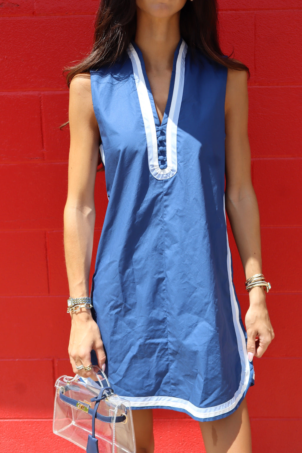 OPAL BLUE MINI DRESS- ROYAL BLUE