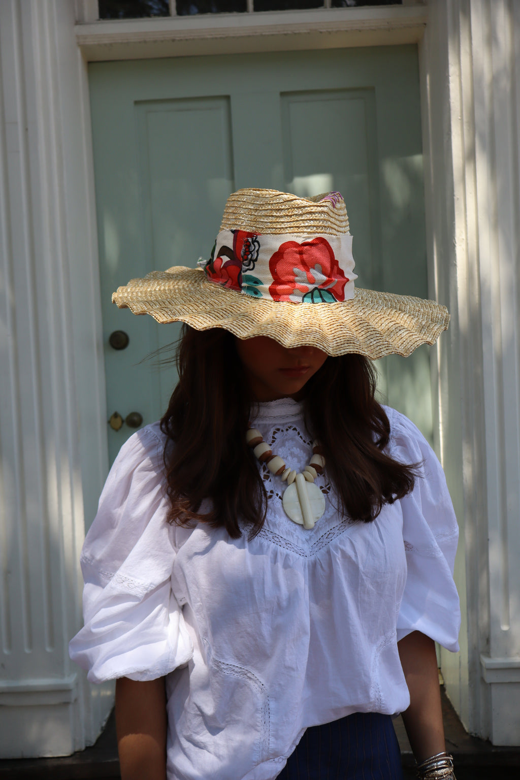 THE LOLA- TAN RUFFLE BRIM