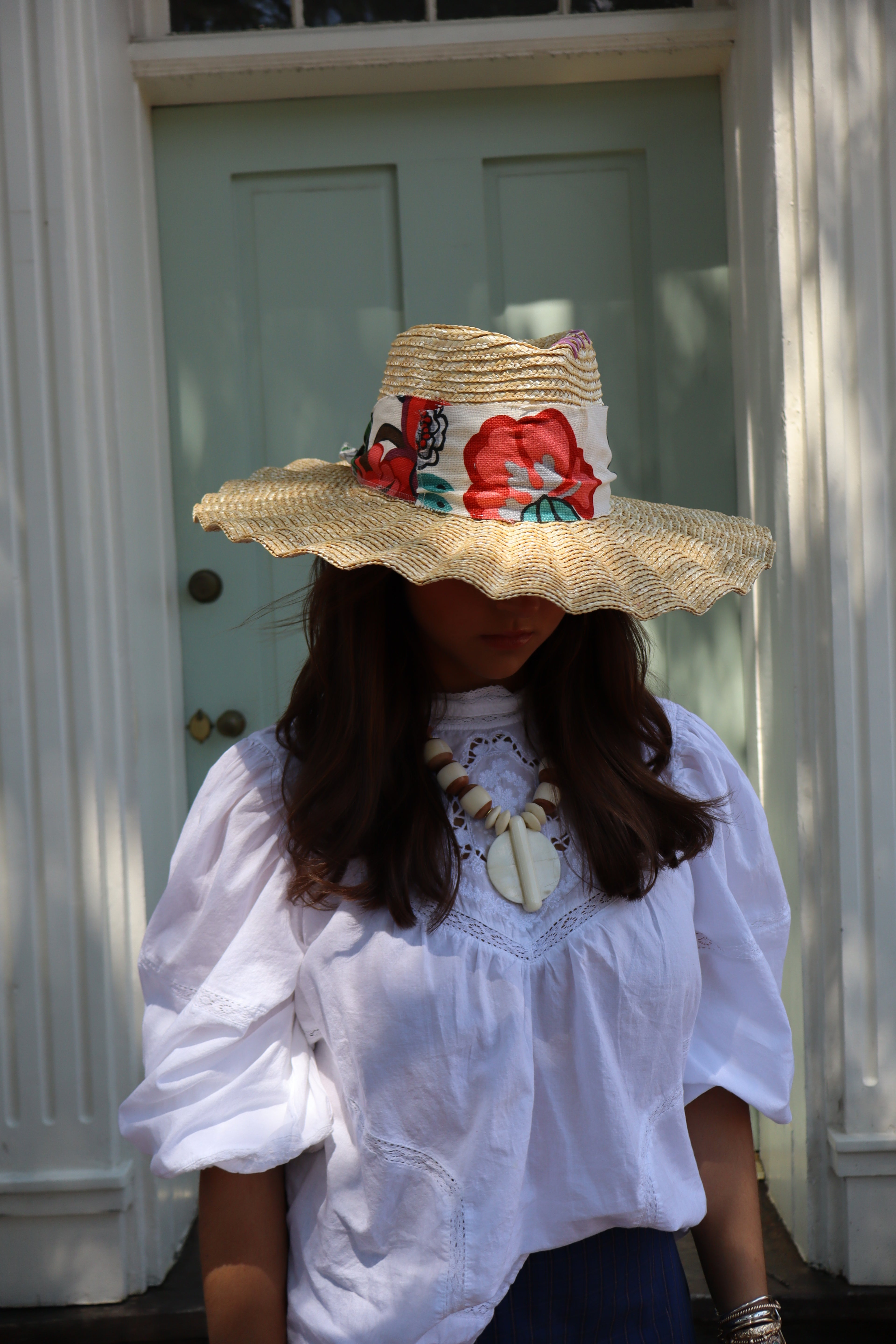 THE LOLA- TAN RUFFLE BRIM