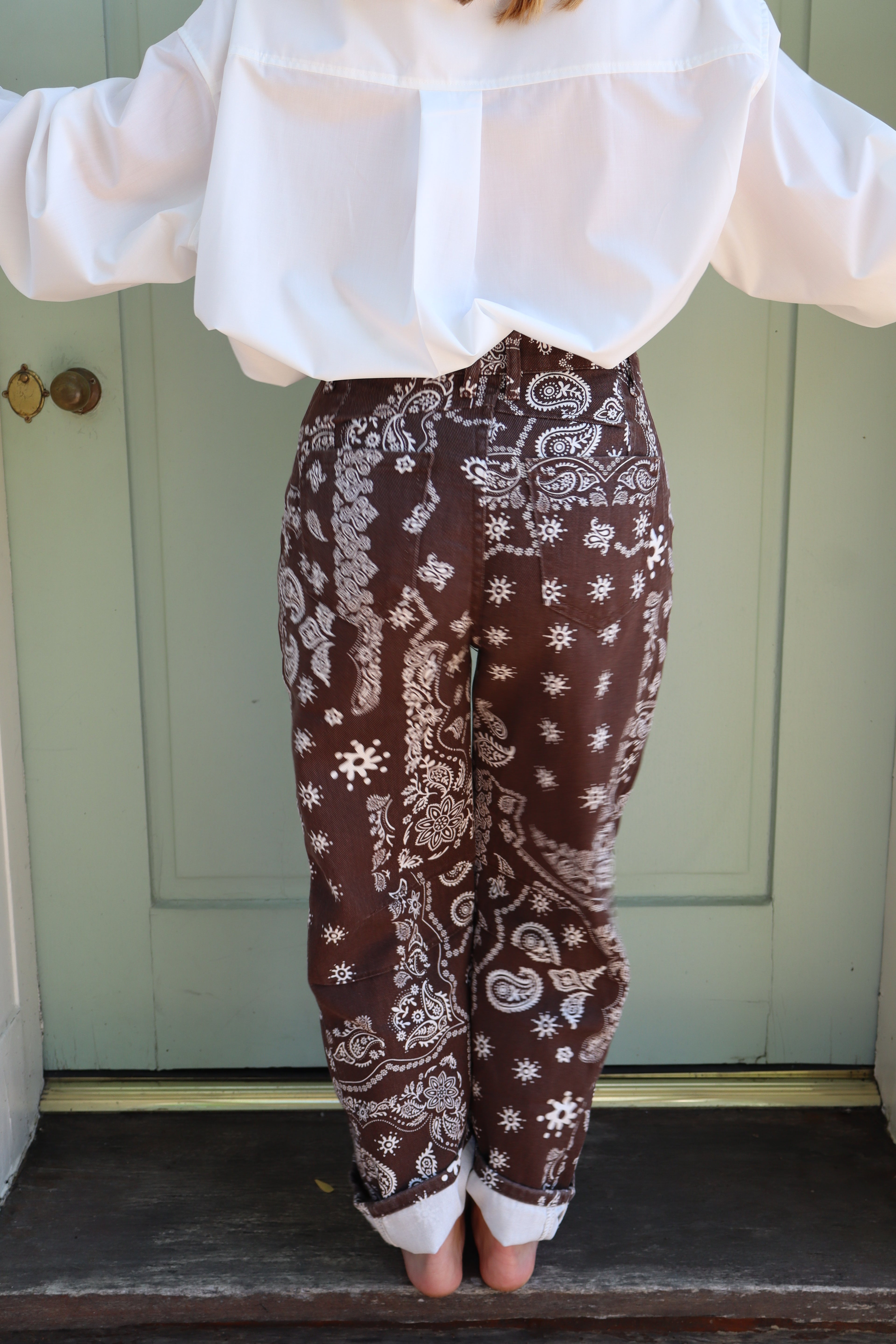 THE JAMES BANDANA JEANS - BROWN