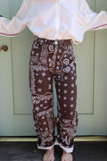 THE JAMES BANDANA JEANS - BROWN