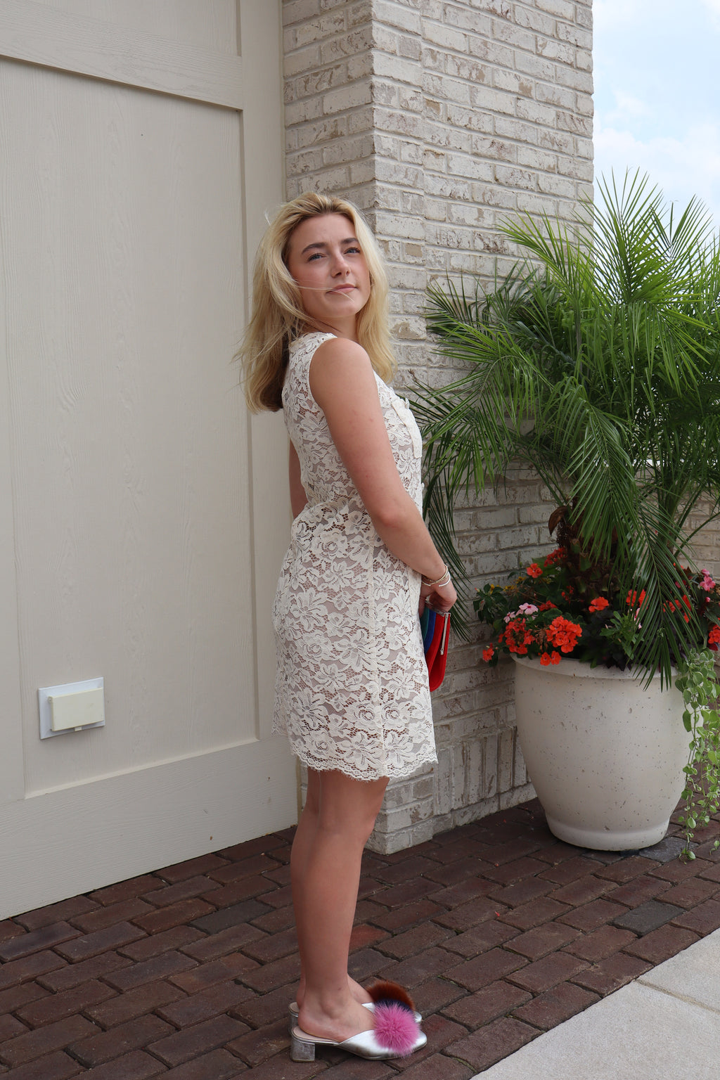 THE SCOTT LACE DRESS- CREAM