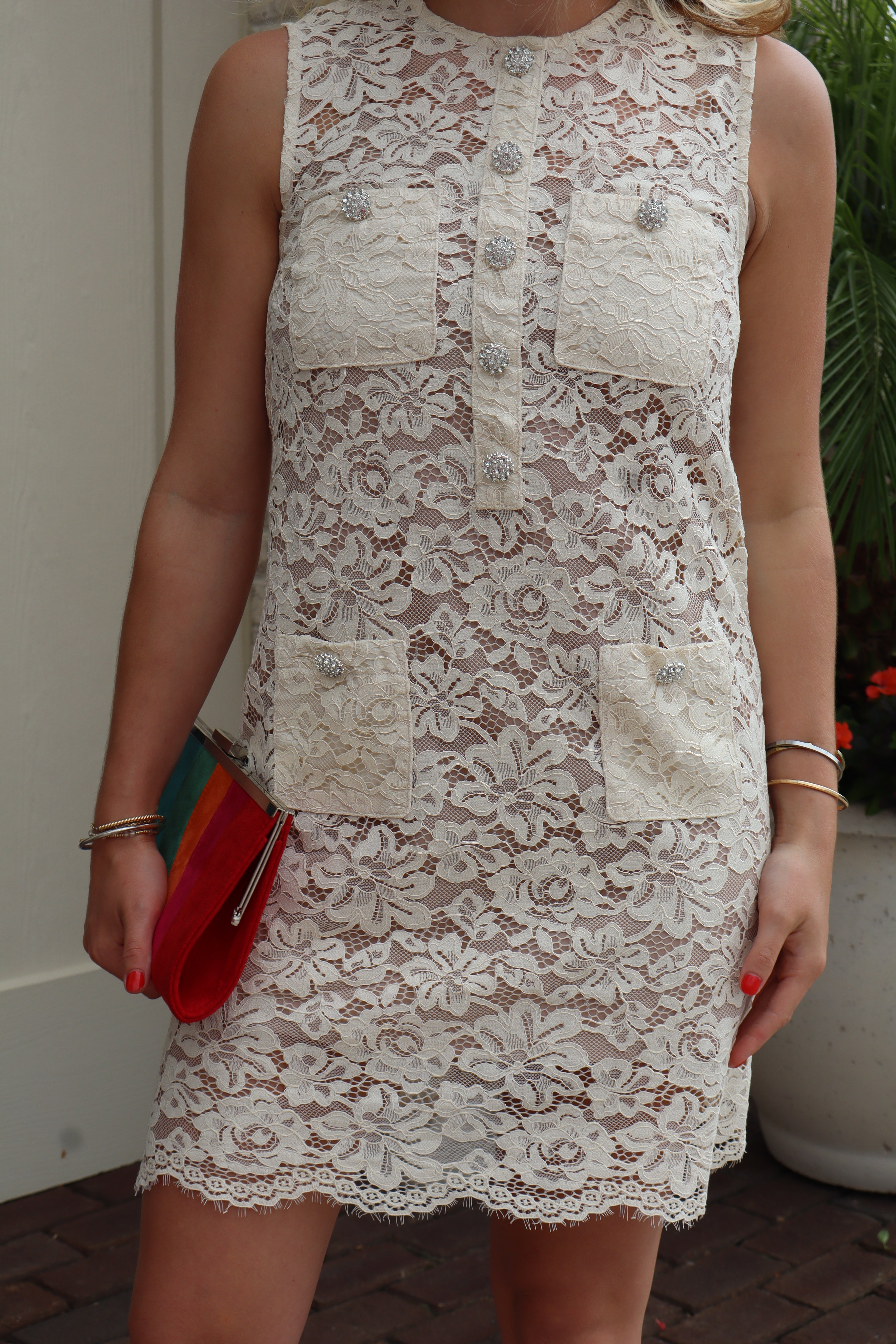 THE SCOTT LACE DRESS- CREAM