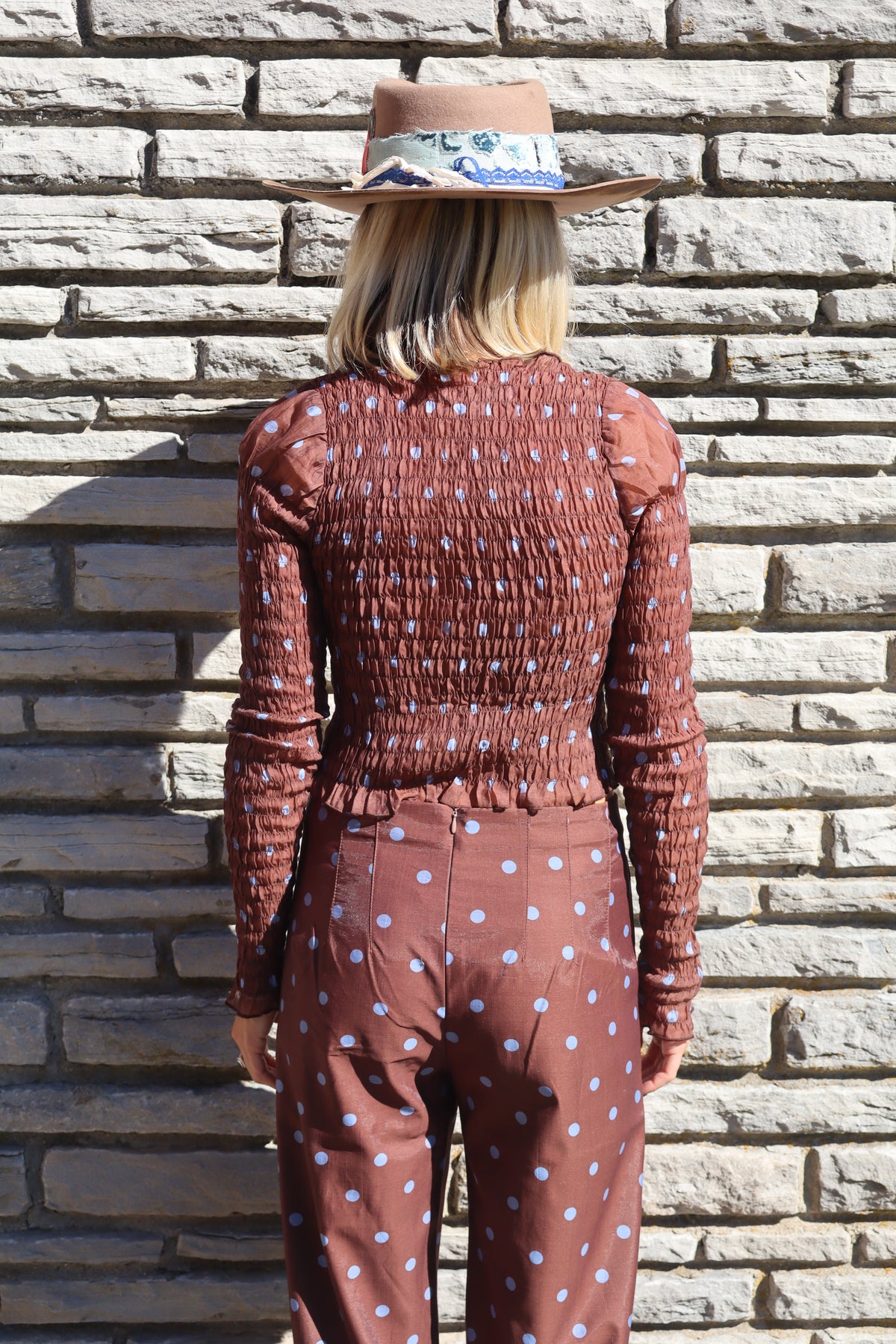 THE EMERSON TOP- BROWN