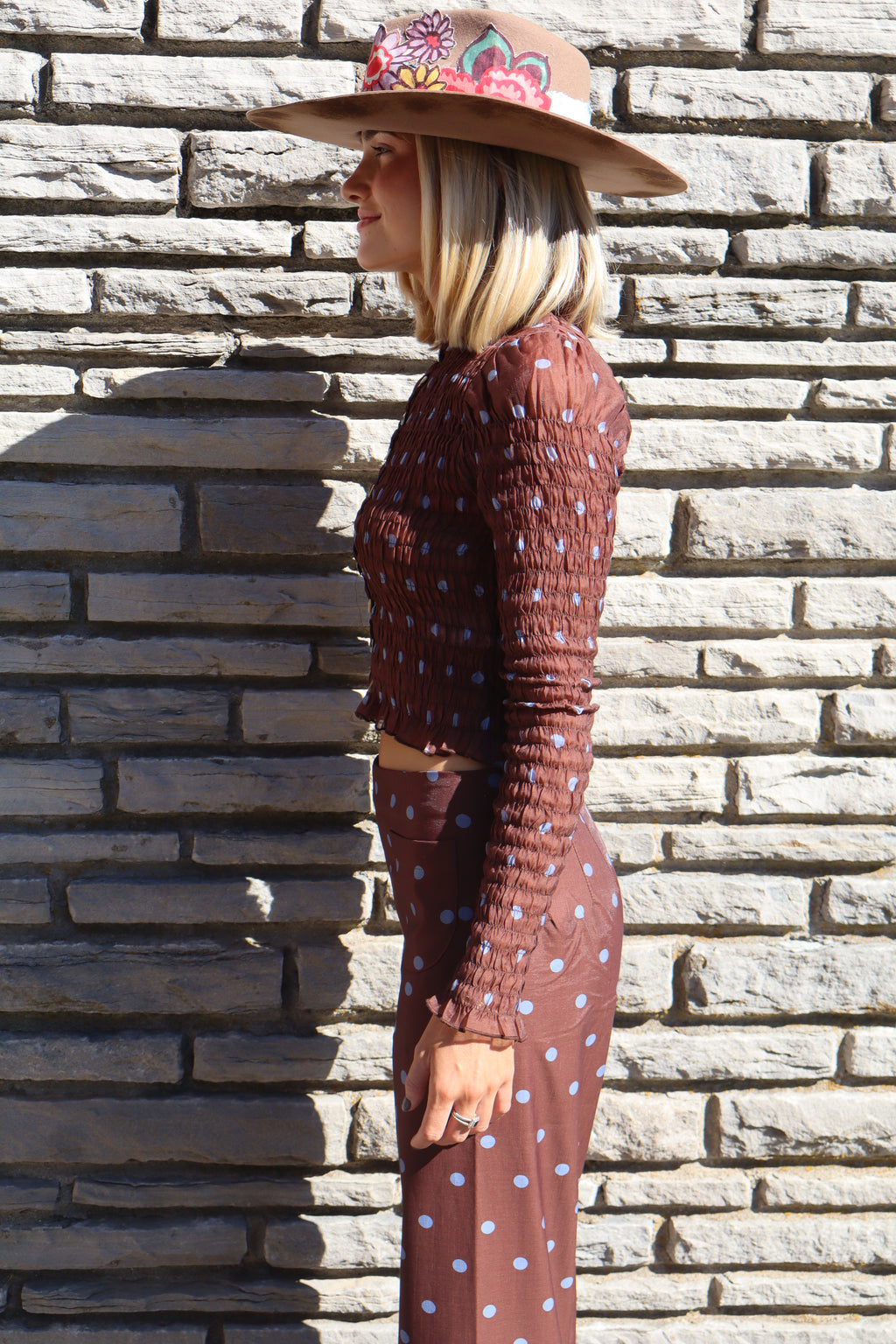 THE EMERSON TOP- BROWN