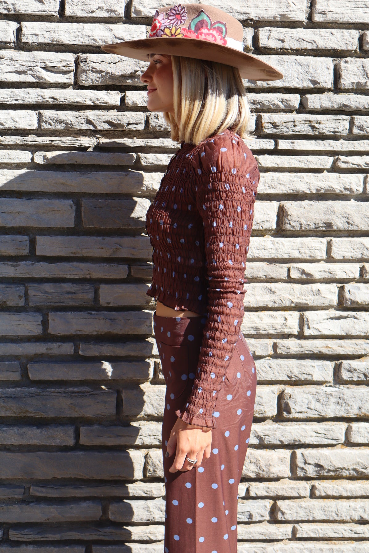 THE EMERSON TOP- BROWN